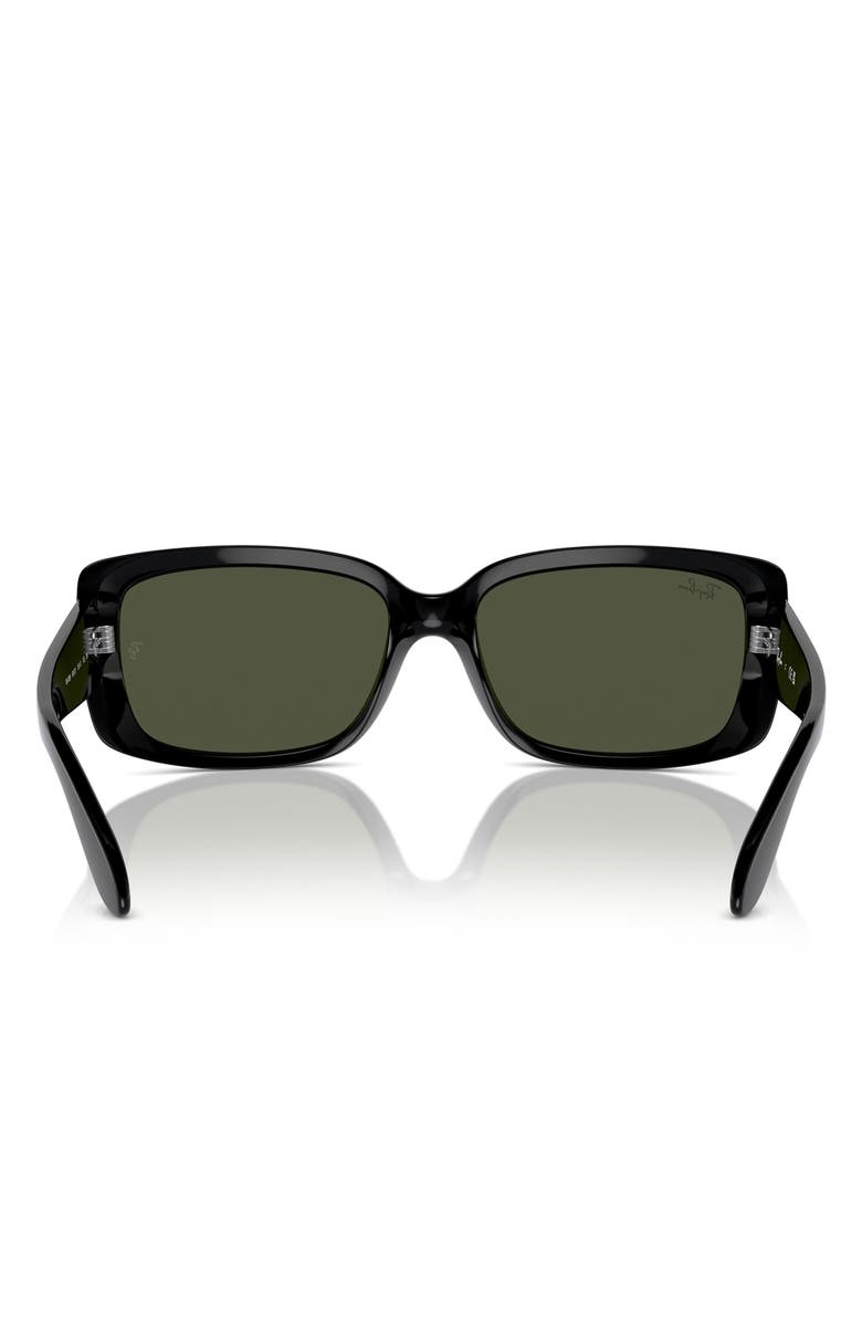 Ray-Ban 55mm Pillow Sunglasses, Alternate, color, Black
