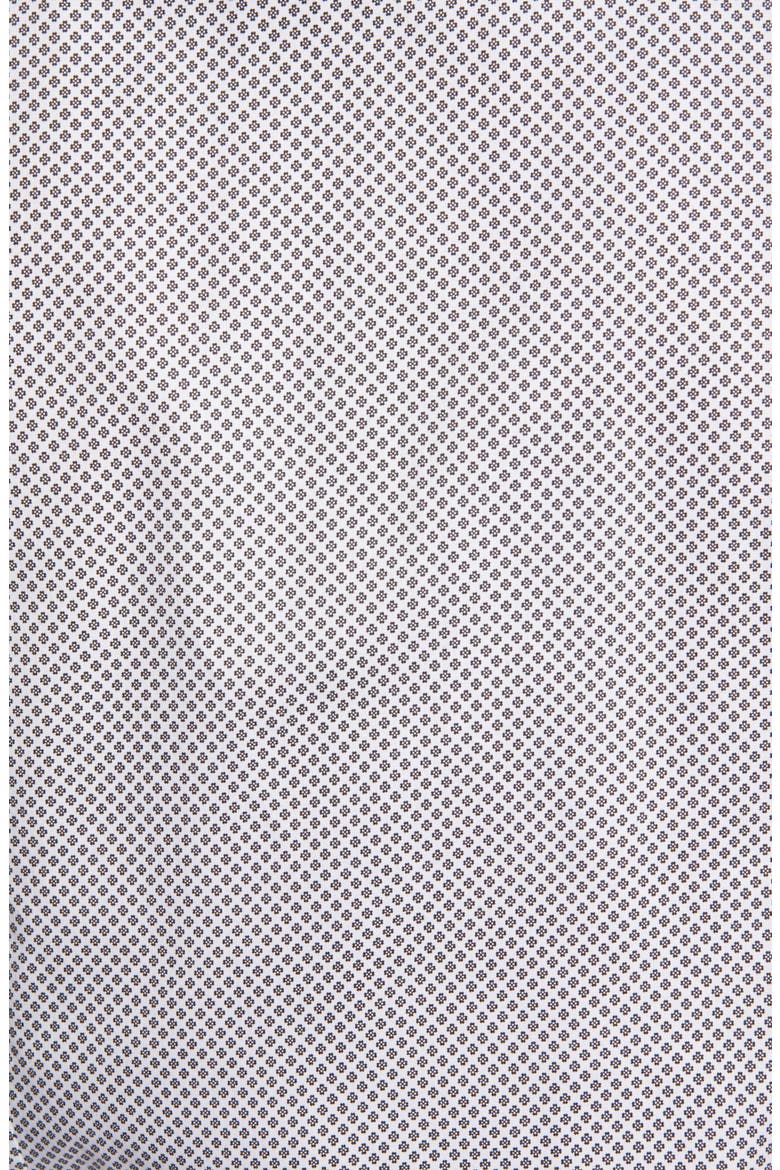 Hamtie Slim Fit Geo Print Button-Up Shirt, Alternate, color, WHITE