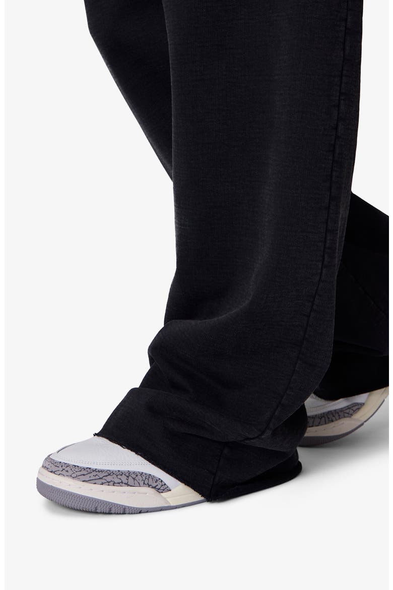 Ultra Baggy Cotton Fleece Sweatpants, Alternate, color, WASHED BLACK