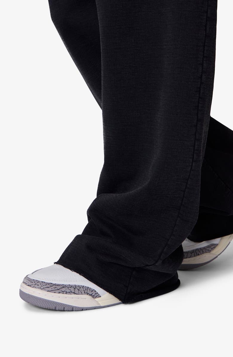 mnml Ultra Baggy Cotton Fleece Sweatpants, Alternate, color, Washed Black