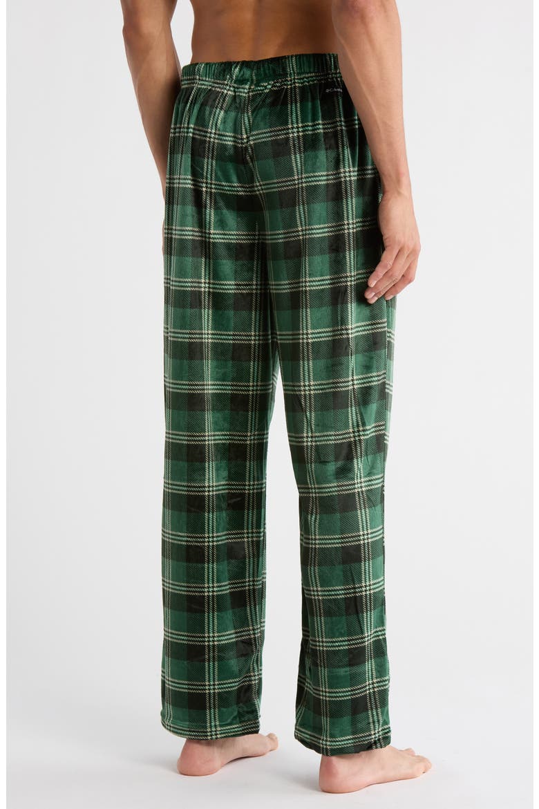 Brushed Flannel Pajama Bottoms, Alternate, color, RAINFORESTTRAIL