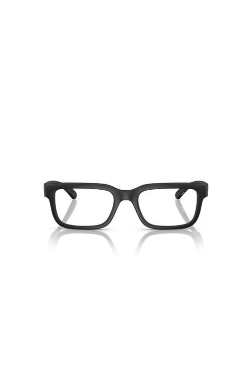 Arnette 49mm Rectangle Optical Glasses In Black