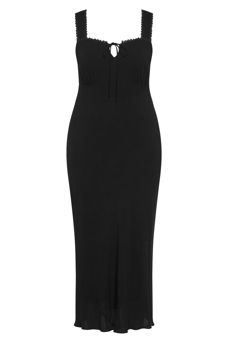 Spring Love Maxi Slipdress, Alternate, color, BLACK