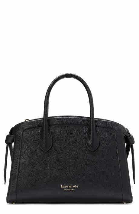 Kate Spade New York medium knott pebbled leather satchel