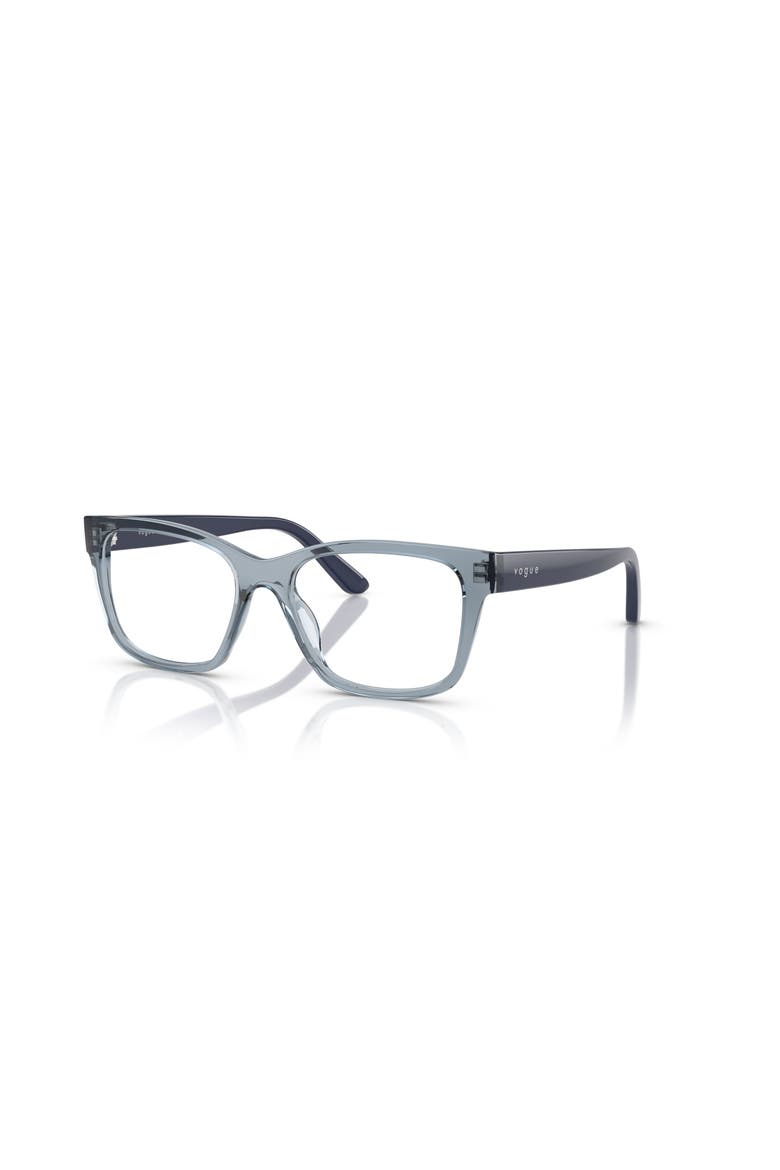 49mm Rectangle optical glasses, Main, color, Blue