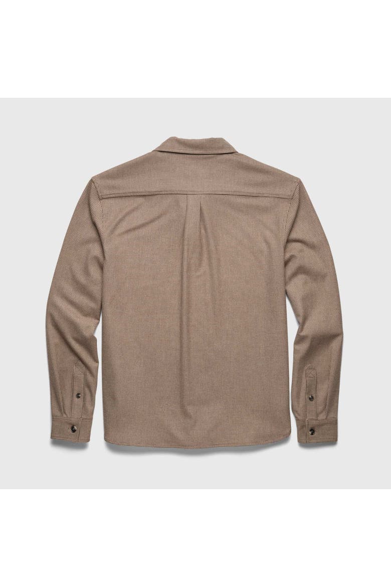 Louis Soft Houndstooth Overshirt, Alternate, color, Brown