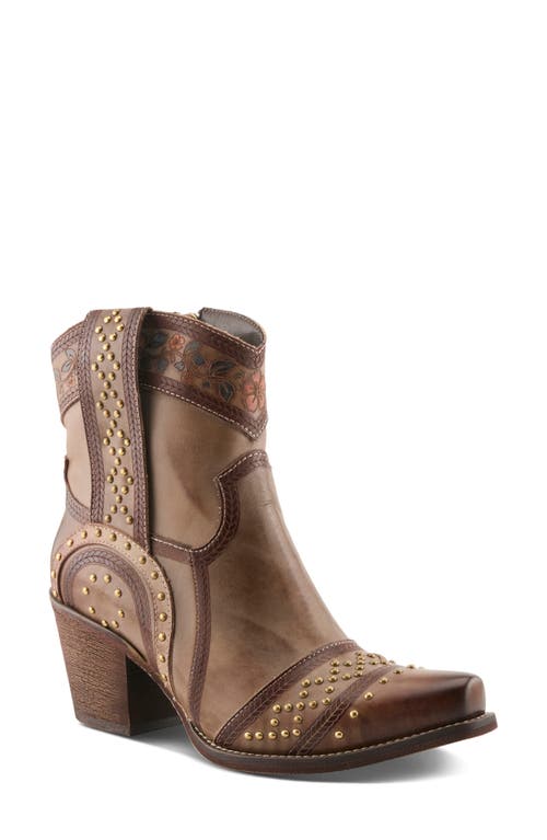 L'artiste By Spring Step Saddleup Western Boot In Gray