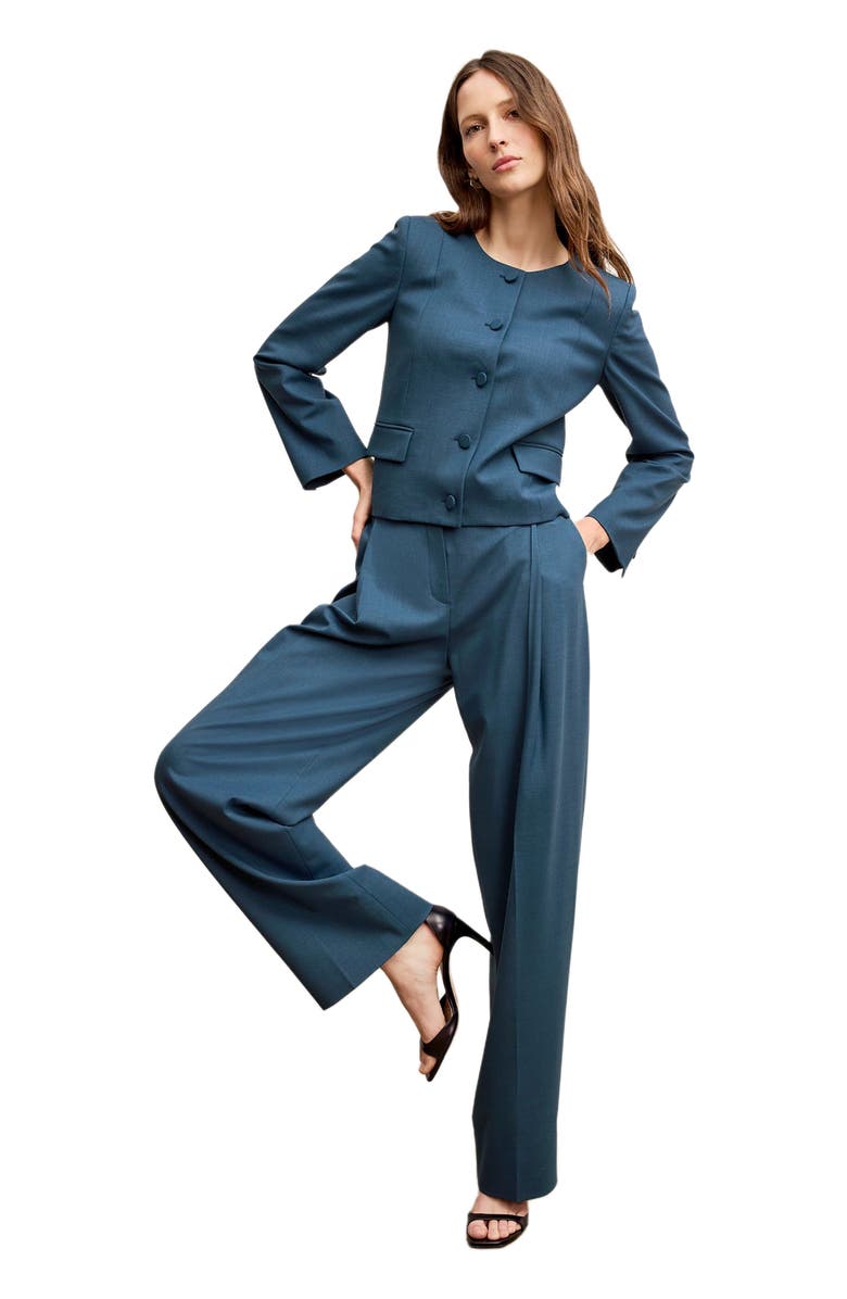 M.M.LaFleur Aniya Crop Jacket - Wool Twill, Alternate, color, 