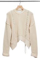 3.1 Phillip Lim Mercerized Textured Cotton Blend Sweater