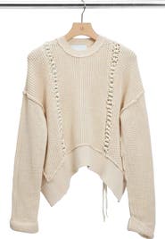 3.1 Phillip Lim Mercerized Textured Cotton Blend Sweater