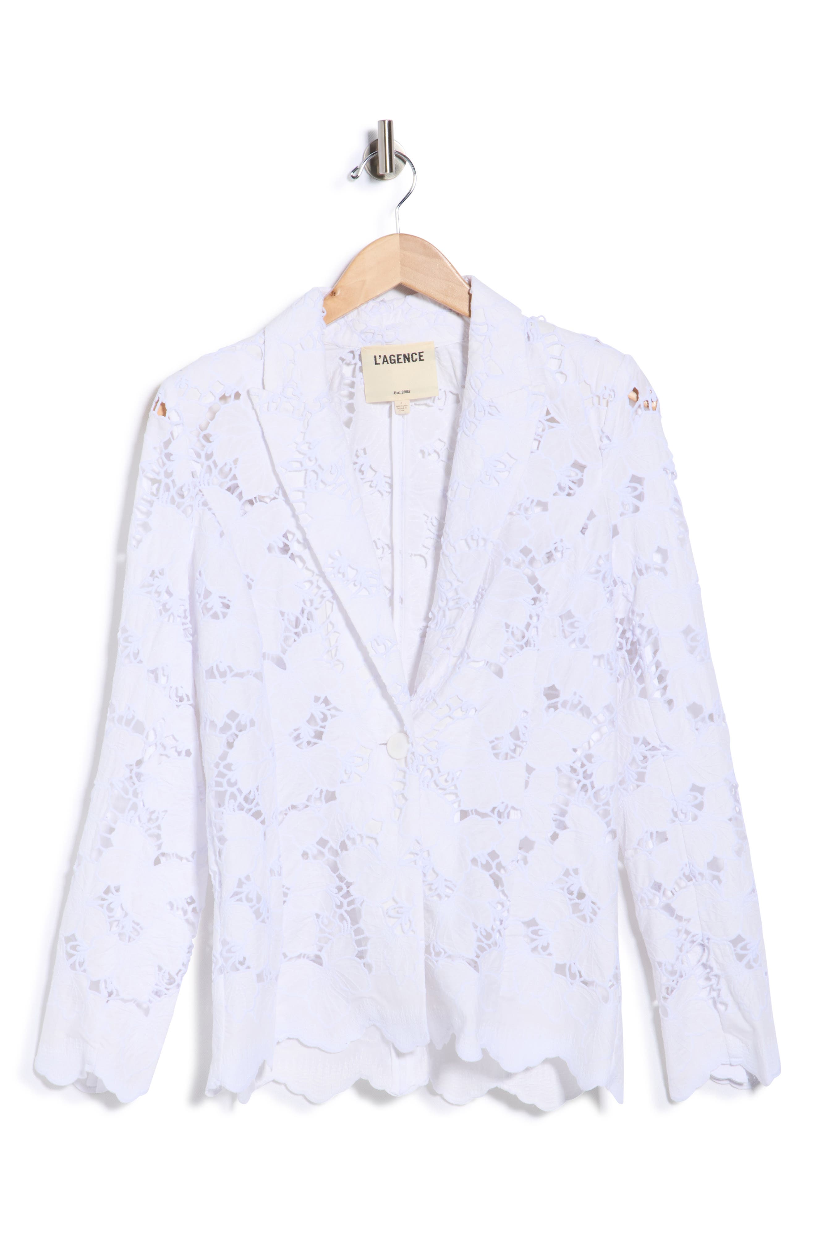 L'AGENCE Clementine Lace Blazer