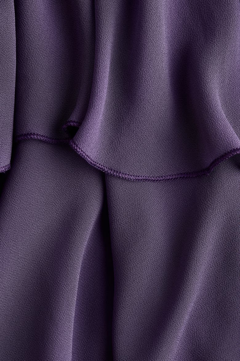 Asymmetric Dress, Alternate, color, Dark purple