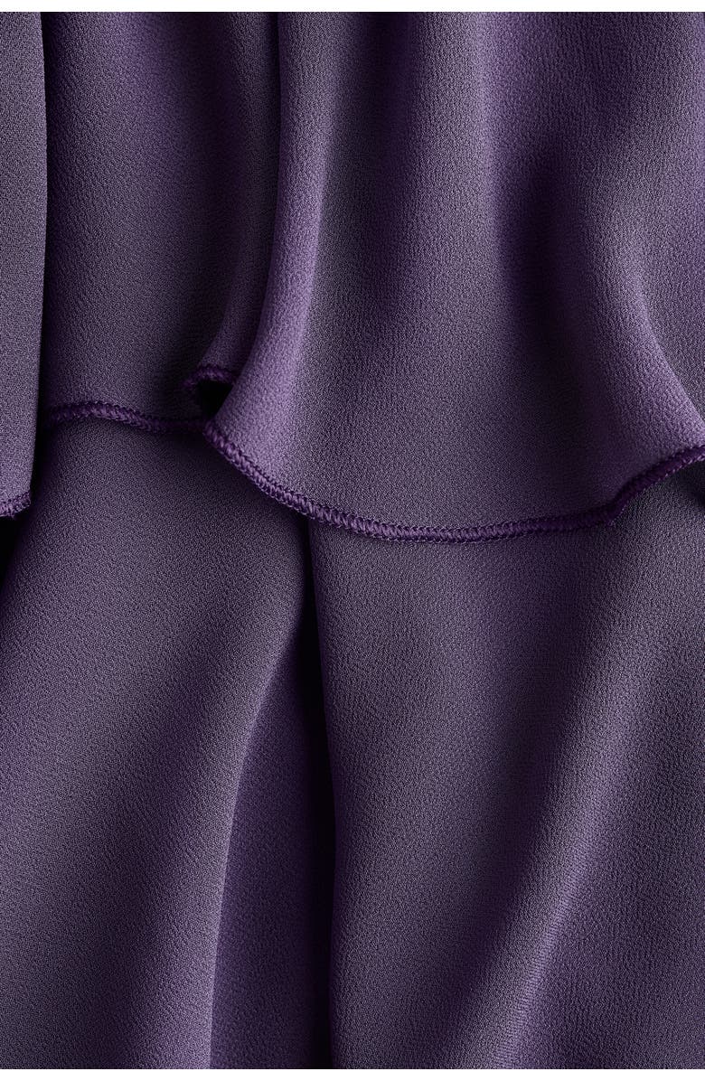 H&M Asymmetric Dress, Alternate, color, Dark Purple