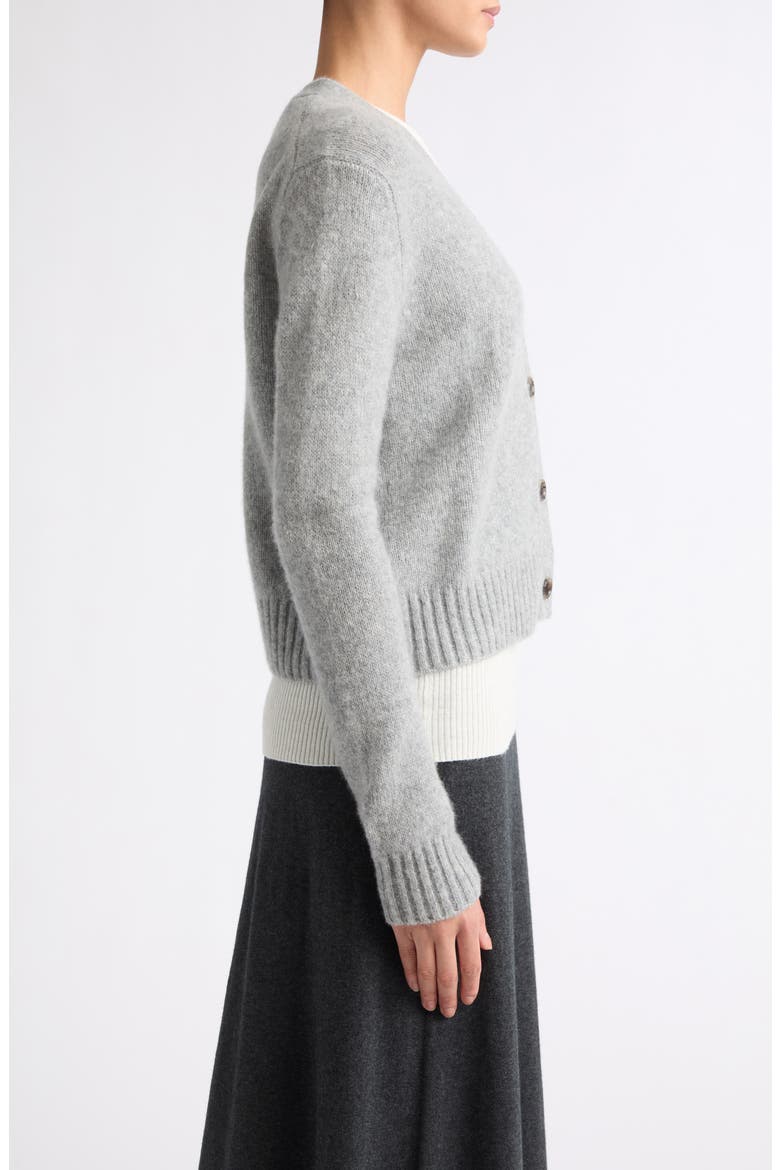 Marionette Cashmere & Silk Cardigan, Alternate, color, CLOUDY