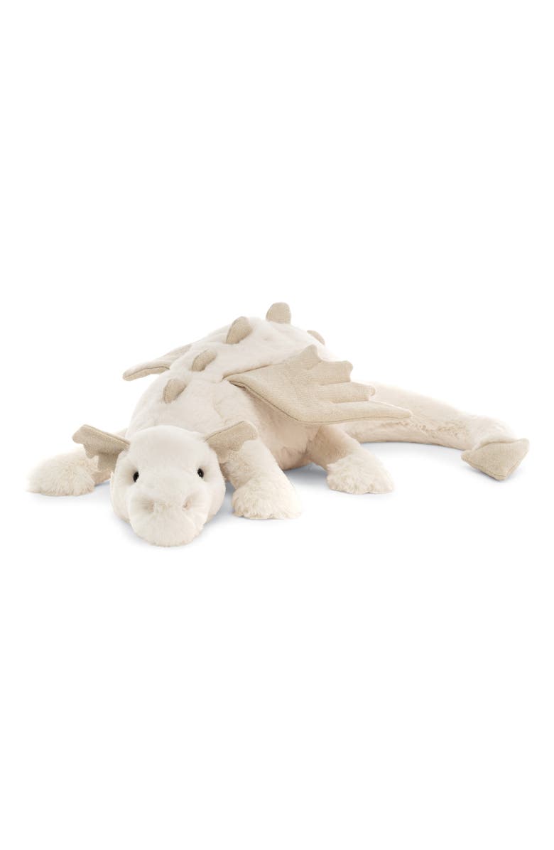 Jellycat Snow Dragon Stuffed Animal, Main, color, 