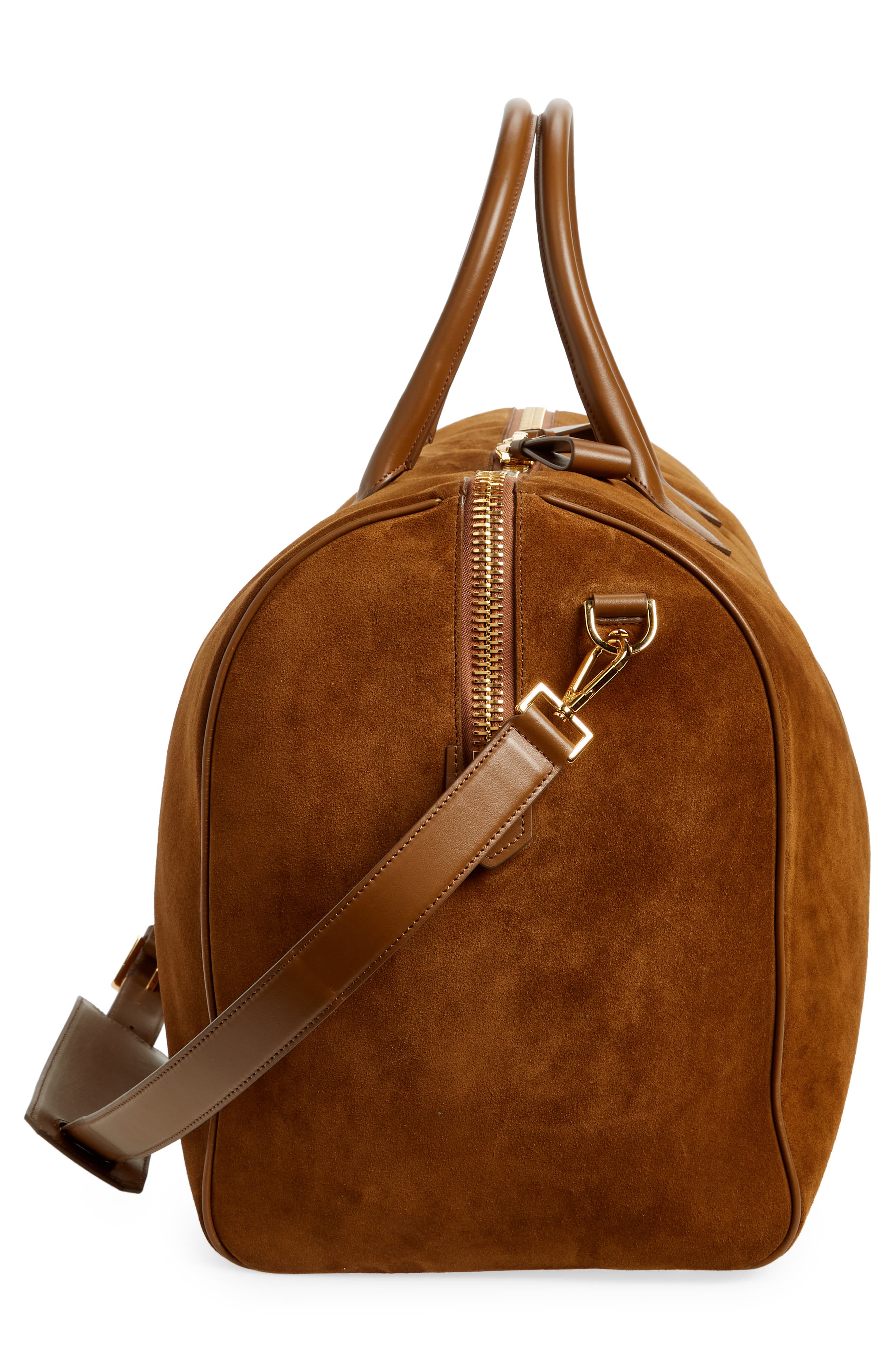 TOM FORD Buckley Suede Duffle Bag, Alternate, color, 