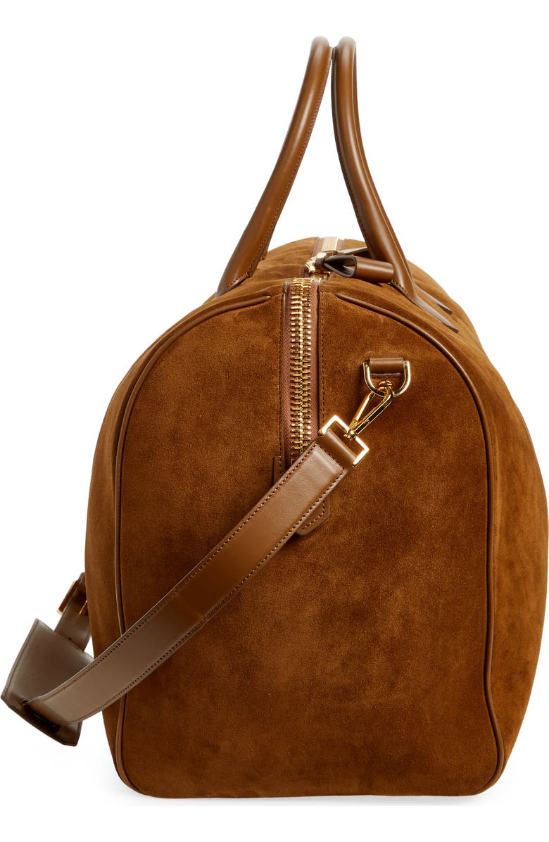 TOM FORD Buckley Suede Duffle Bag, Alternate, color,