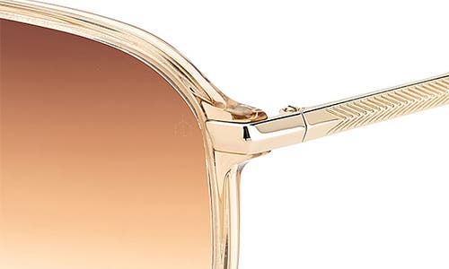 Rag & Bone 58mm Rectangular Sunglasses In Gold