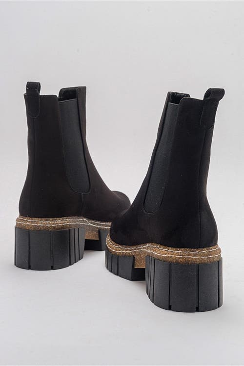 Prologue Shoes Luz Block Heel Boot In Black