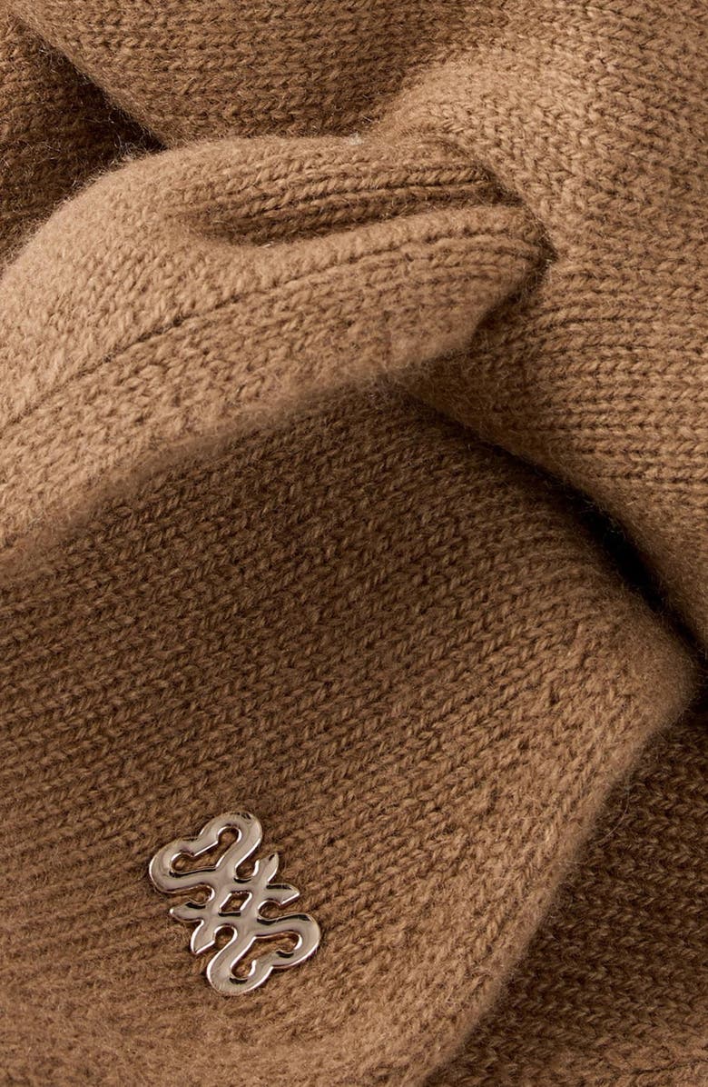 SANDRO Wool and cashmere scarf, Alternate, color, 