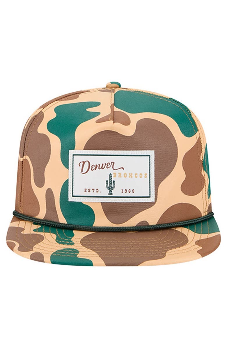 New Era Men's New Era Camo Denver Broncos Duck Rope 19TWENTY Snapback Hat, Alternate, color,
