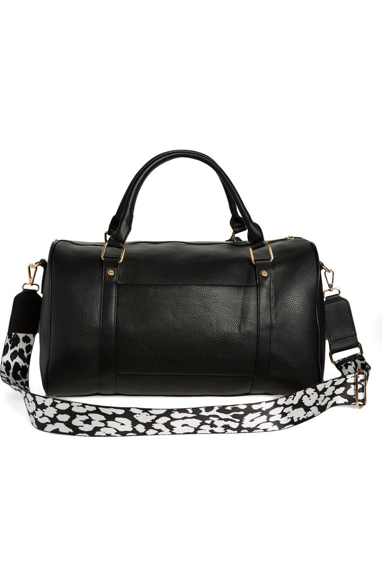 Mali + Lili Amber Vegan Leather Overnight Duffle Bag, Alternate, color,