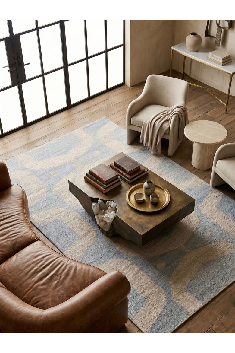 Simona Wool Rug, Alternate, color, Blue