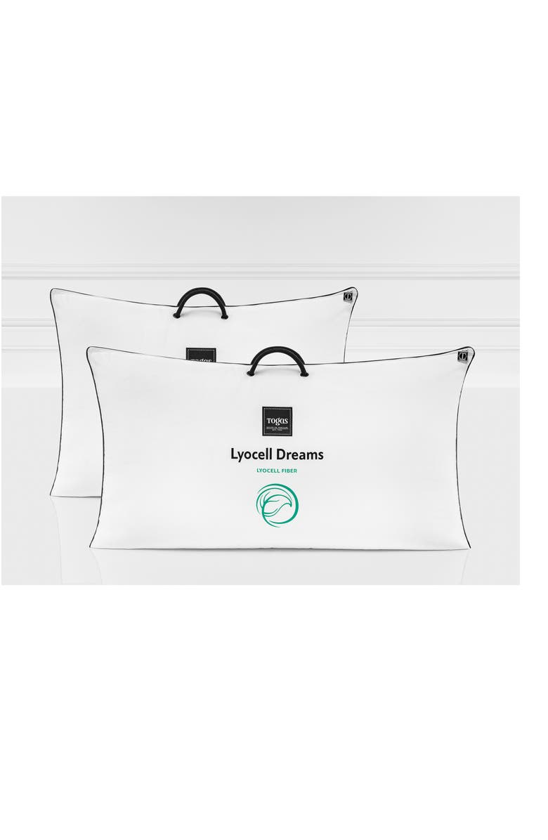 Togas Lyocell Dreams pillow, Alternate, color, White