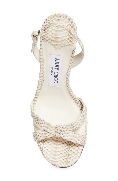 Jimmy Choo Elsy Snakeskin Embossed Slingback Sandal