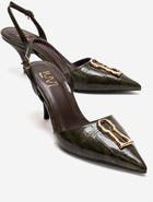 Prologue Shoes Yvella Buckle Pointed Toe Stiletto Pump