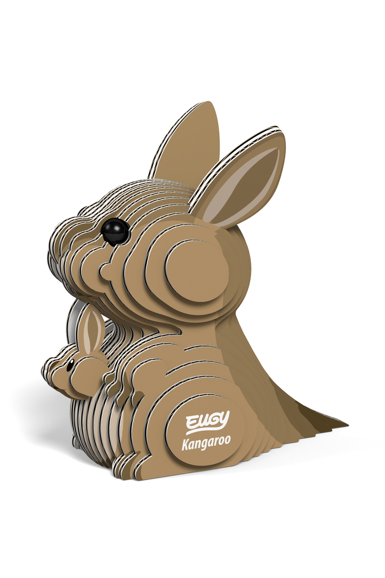 Kangaroo 3D Puzzle, Alternate, color, No Color