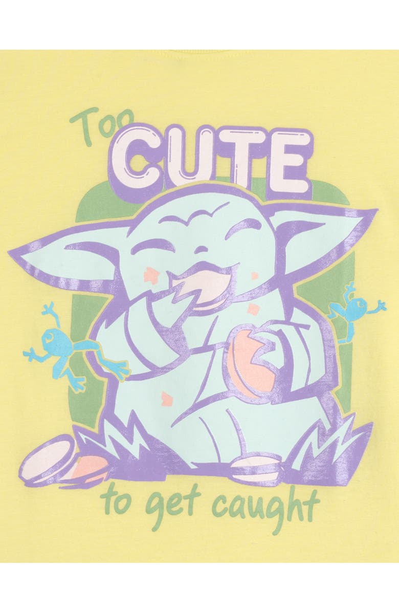 Star Wars The Mandalorian Grogu 2-Piece Tee and Shorts Set, Alternate, color, Grogu Pastel Yellow
