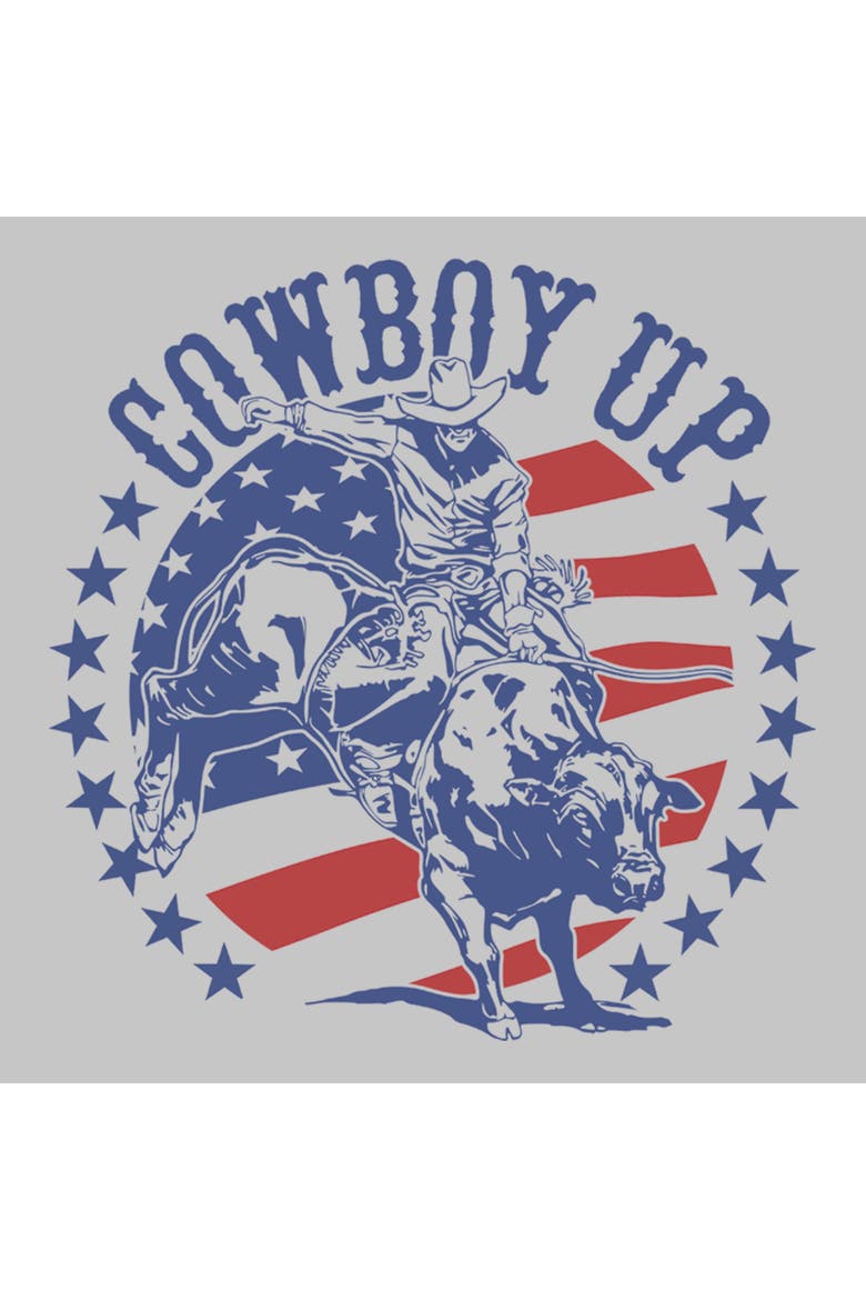 Juniors Lost Gods American Cowboy Up T Shirt, Alternate, color, Athletic Heather