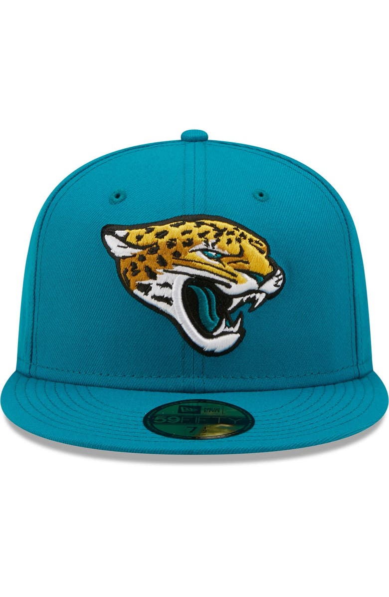 New Era Men's New Era Teal Jacksonville Jaguars Omaha 59FIFTY Fitted Hat, Alternate, color, Teal