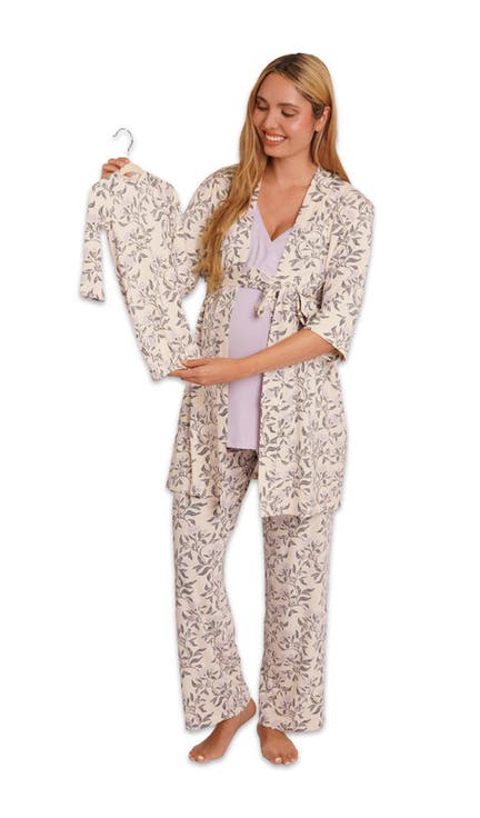 Analise During & After 5-Piece Maternity/Nursing Sleep Set for Mom & Baby