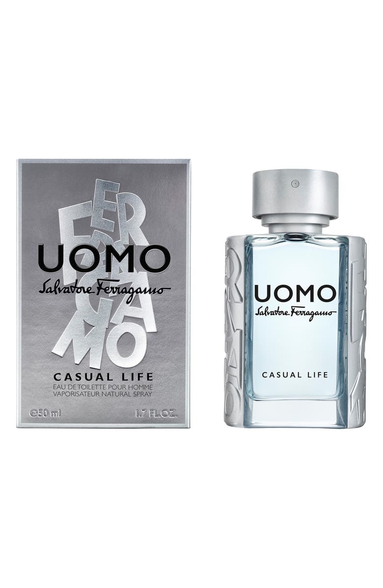 FERRAGAMO Uomo Casual Life Eau de Toilette, Alternate, color, 