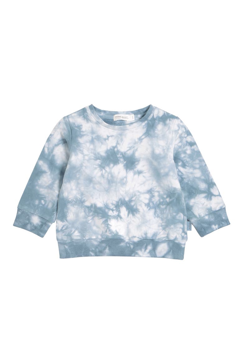 Kids' Tie Dye Sweatshirt, Main, color, 608 BLUE GREY