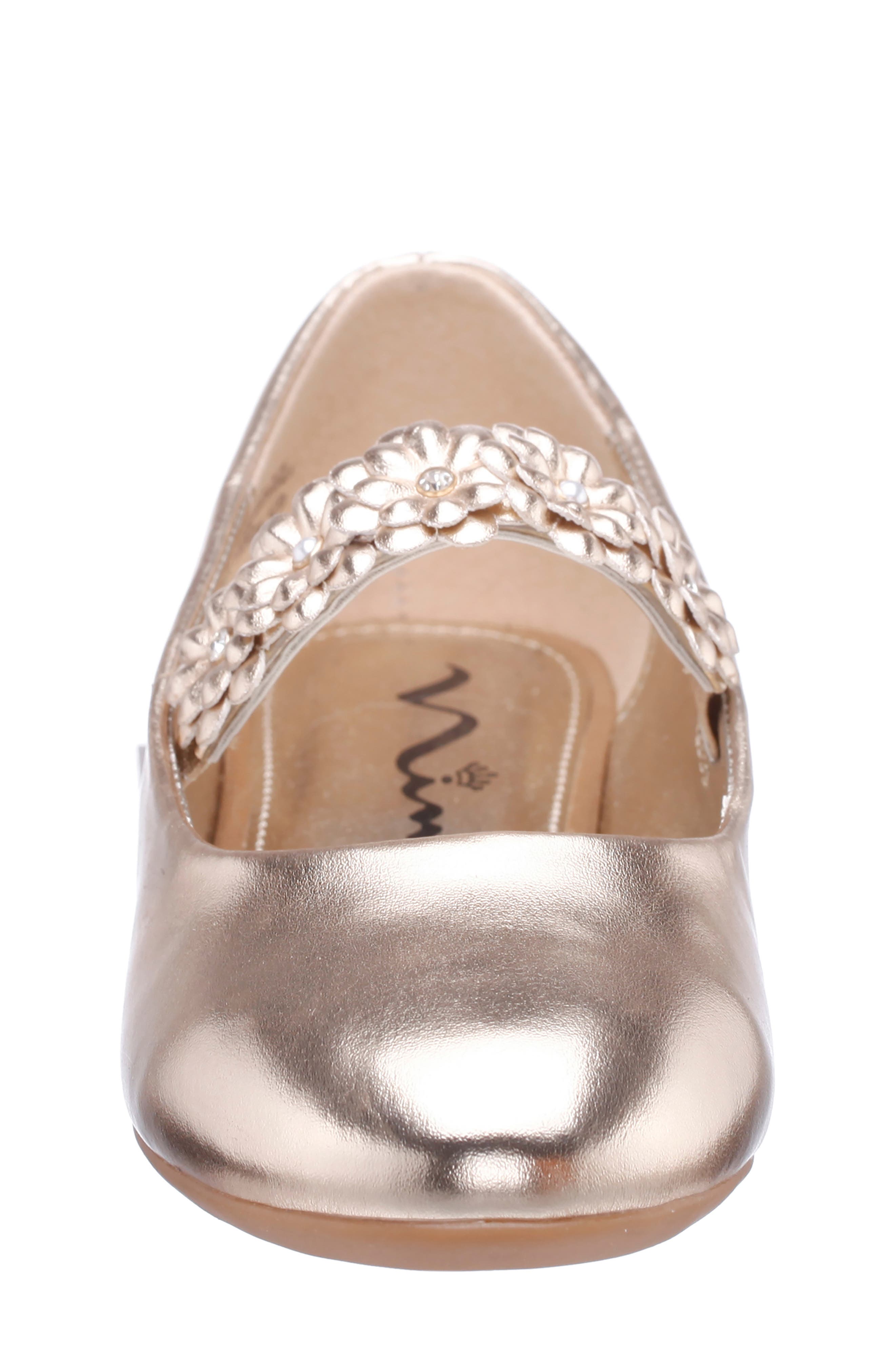 Kids' Rozy Mary Jane Flat, Alternate, color, GOLD METALLIC
