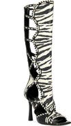 AZALEA WANG Indrani Open Toe Knee High Boot