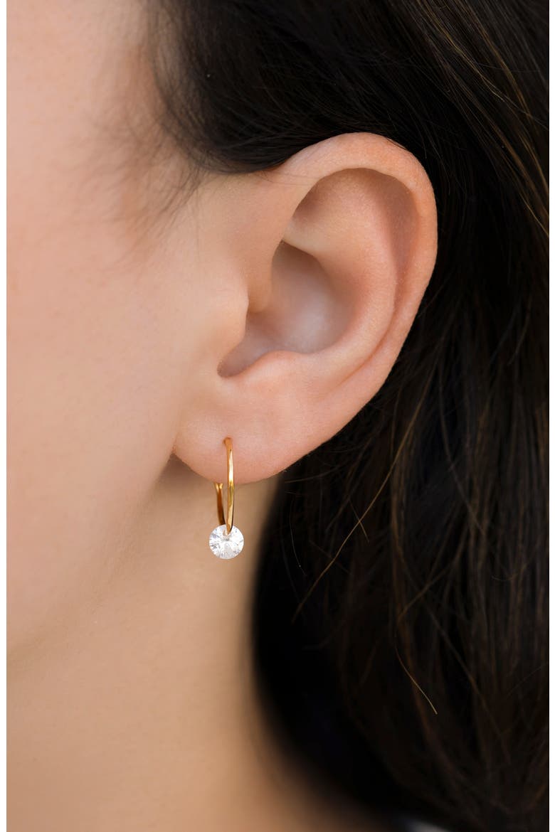 Endless Dewdrop Hoop Earrings, Alternate, color, GOLD