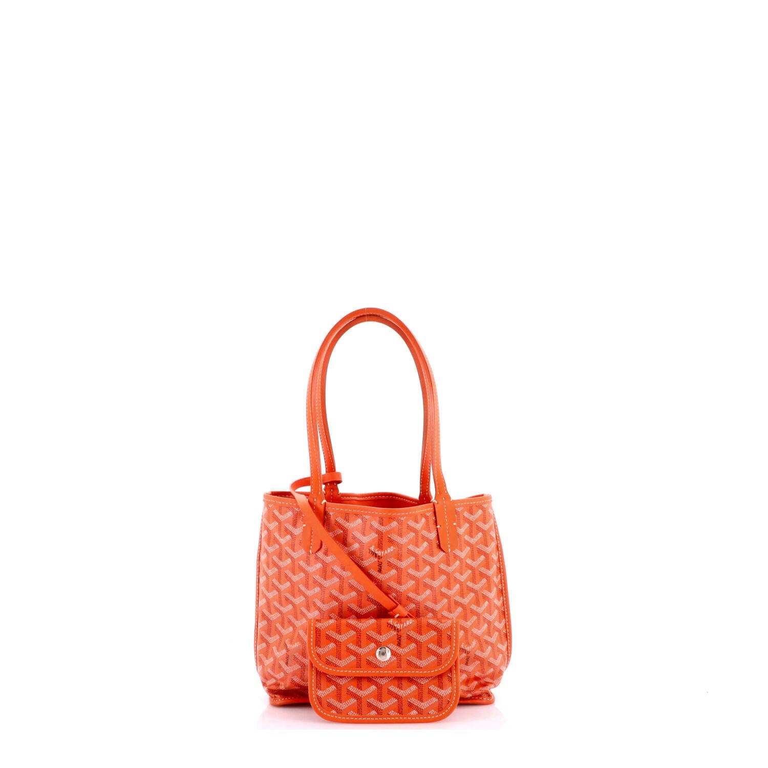 Anjou Reversible Tote Coated Canvas Mini, Alternate, color, Orange