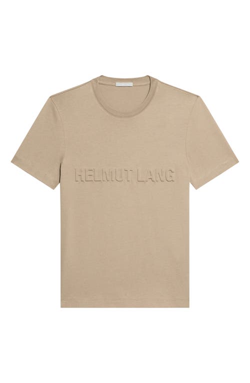 Helmut Lang Men's Embossed Cotton T-shirt In Khaki - E08