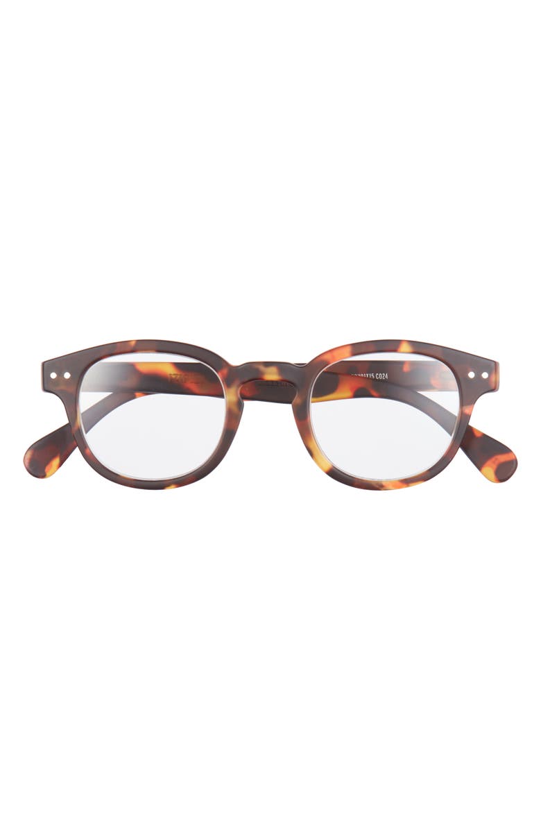 IZIPIZI 47mm Rectangular Reading Glasses, Main, color, Tortoise