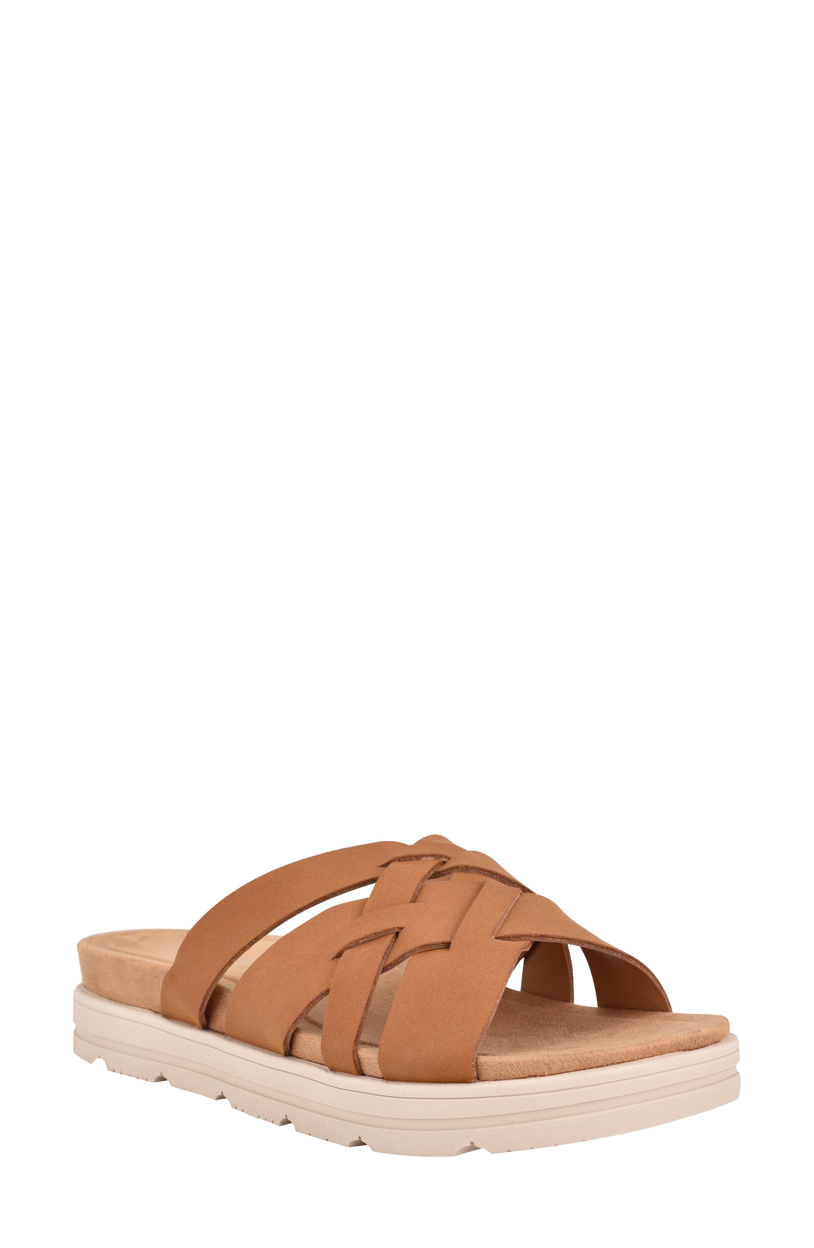 Easy Spirit Star Slide Sandal - Wide Width Available, Main, color, New Ambra Synthetic