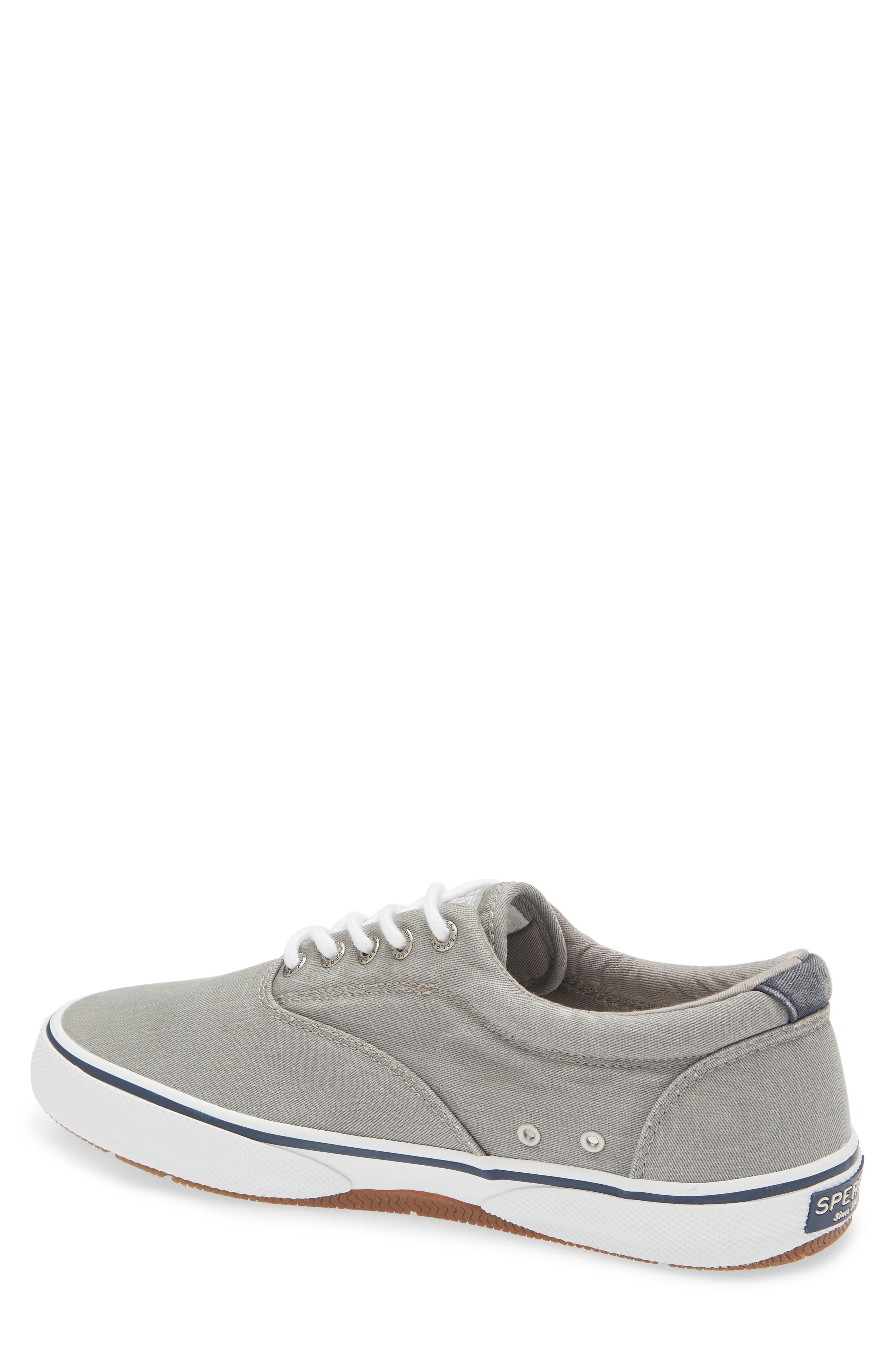 Sperry Halyard Saltwashed Low Top Sneaker - Wide Width Available, Alternate, color, Grey