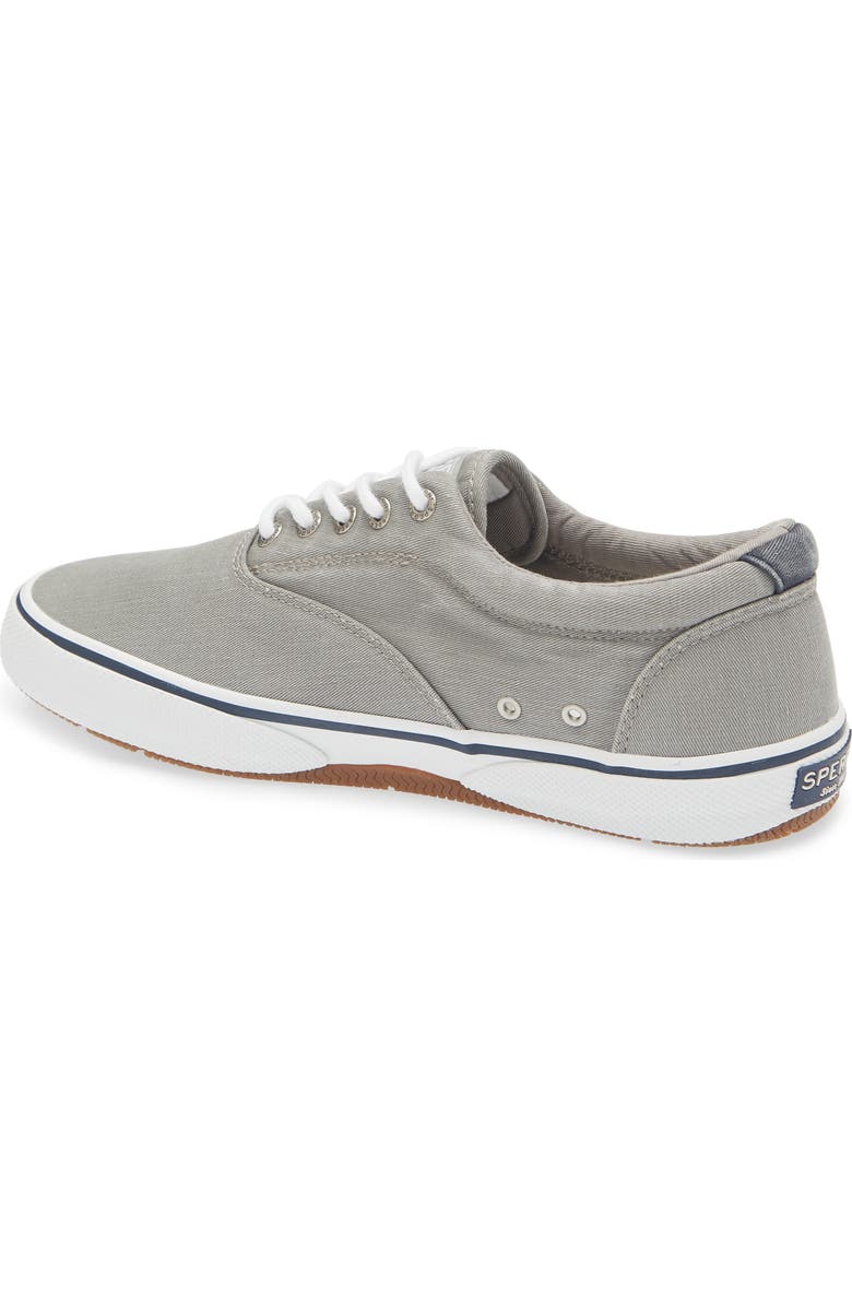 Sperry Halyard Saltwashed Low Top Sneaker - Wide Width Available, Alternate, color, Grey