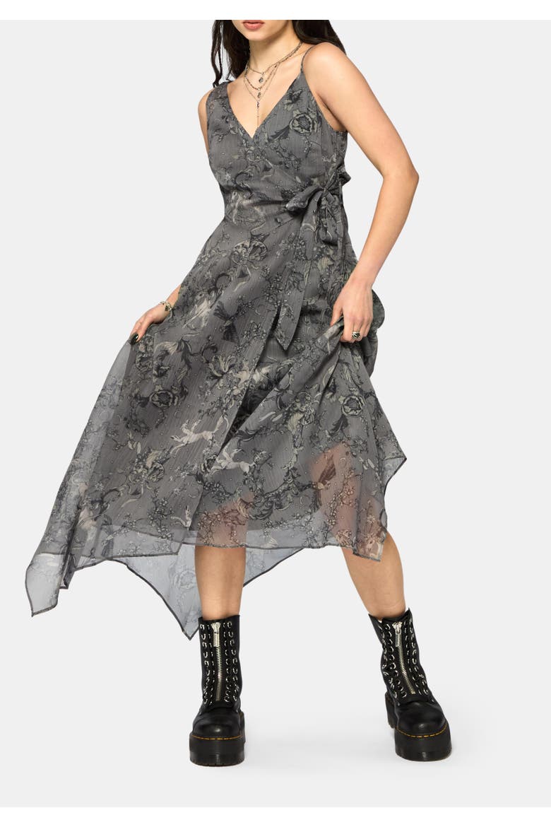 Merunicorn Enchanted Forest Midaxi Dress, Alternate, color, Grey
