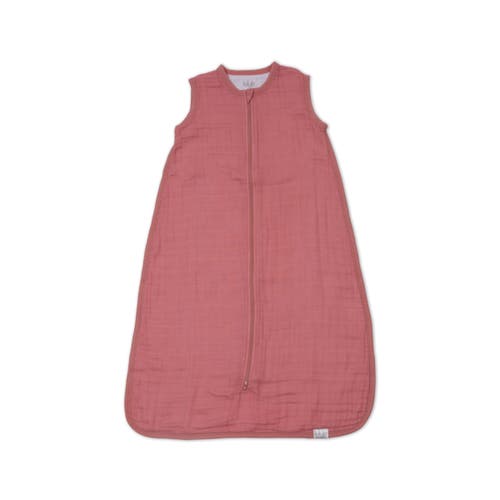 Lulujo Cotton Muslin Sleep Sack 1.0 Tog In Rose