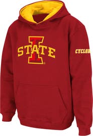 STADIUM ATHLETIC Youth Stadium Athletic Cardinal Iowa State Cyclones Big Logo Pullover Hoodie