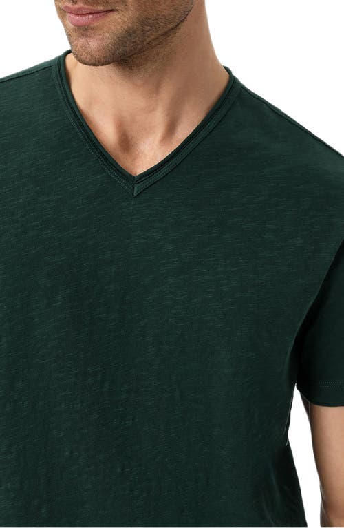 John Varvatos Miles Slub Organic Cotton T-shirt In Green